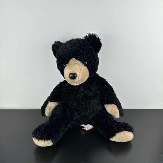 Douglas Cuddle Toy Bjorn Pudgie Black Brown Bear Cub 13” #7752