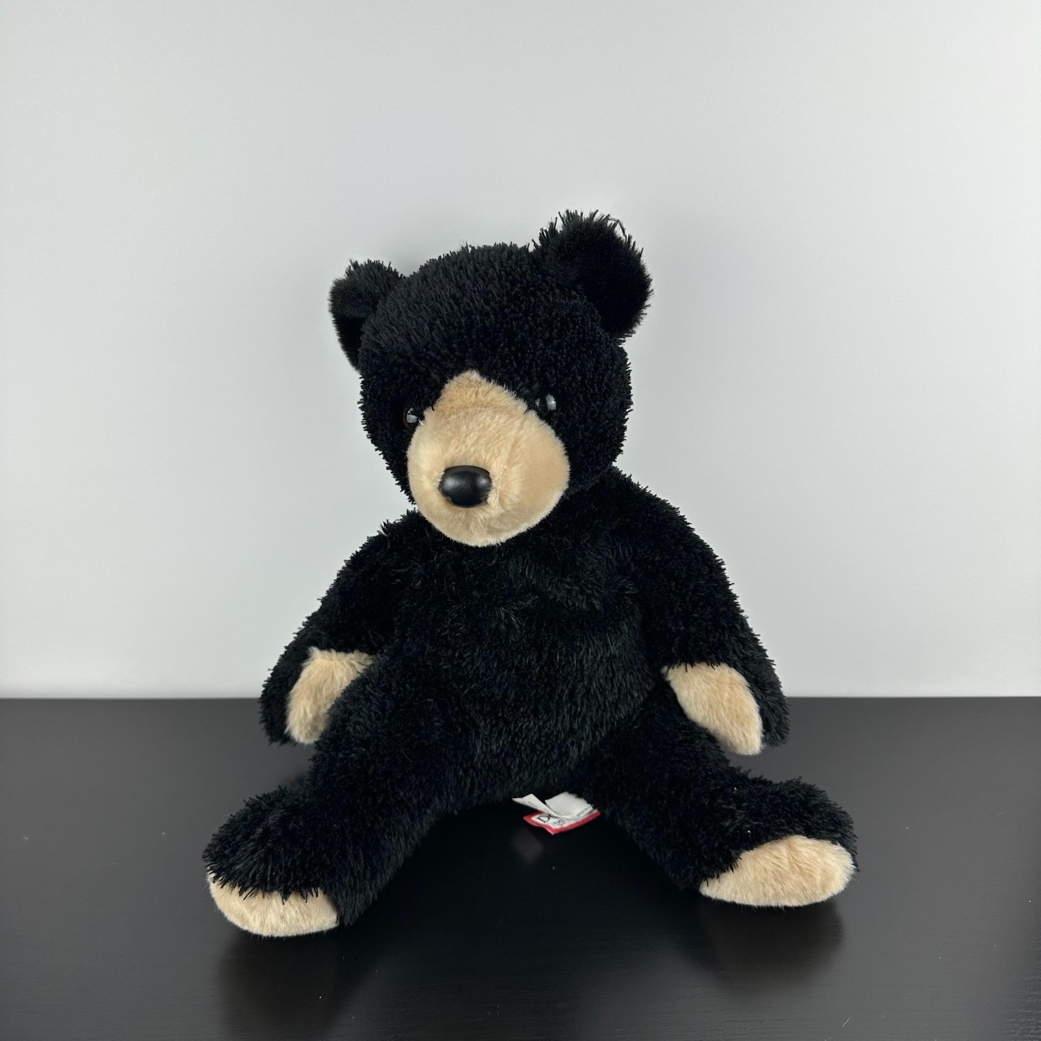 Douglas Cuddle Toy Bjorn Pudgie Black Brown Bear Cub 13” #7752