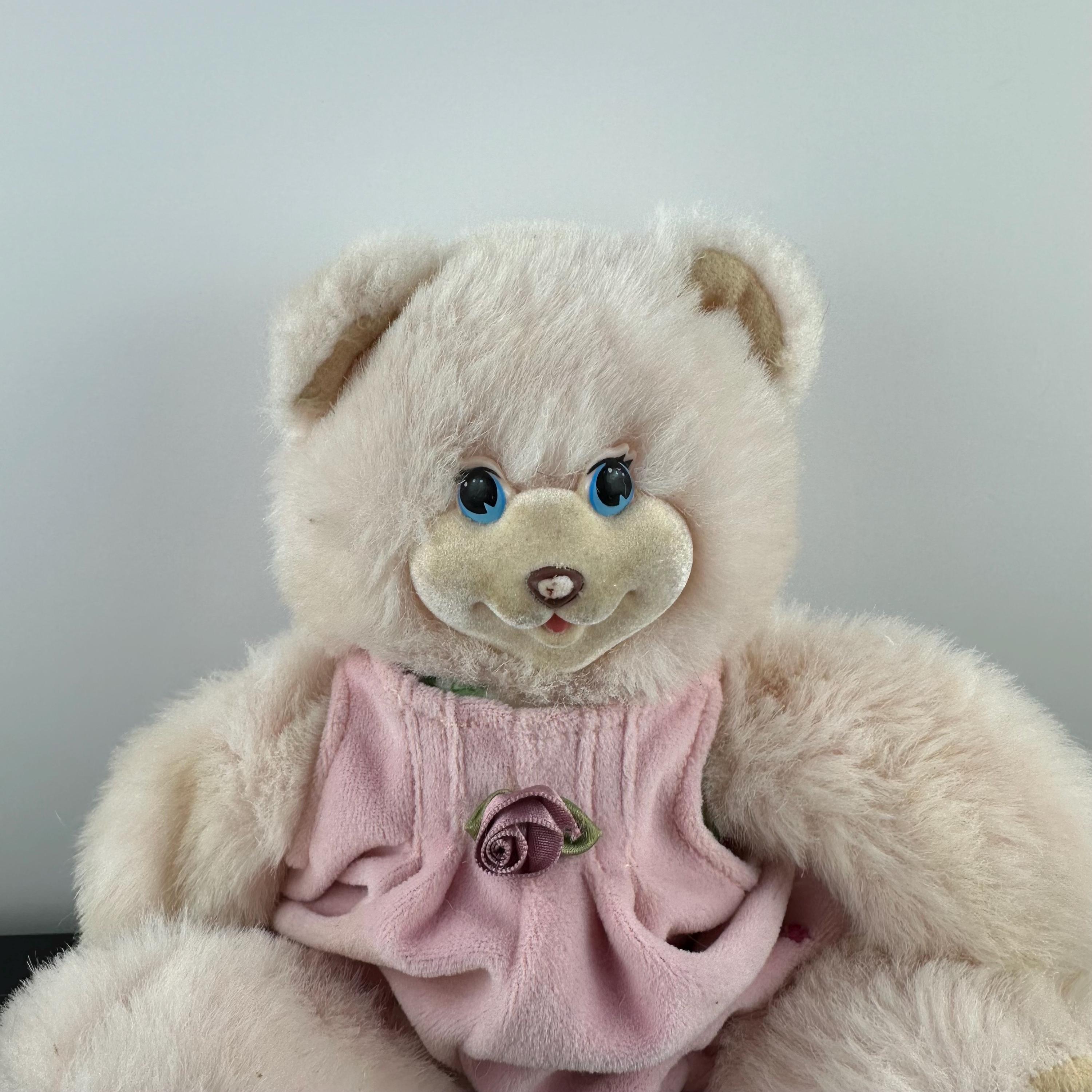 Vintage 1998 Fisher Price Collection Sarahberry Pink Bear Plush