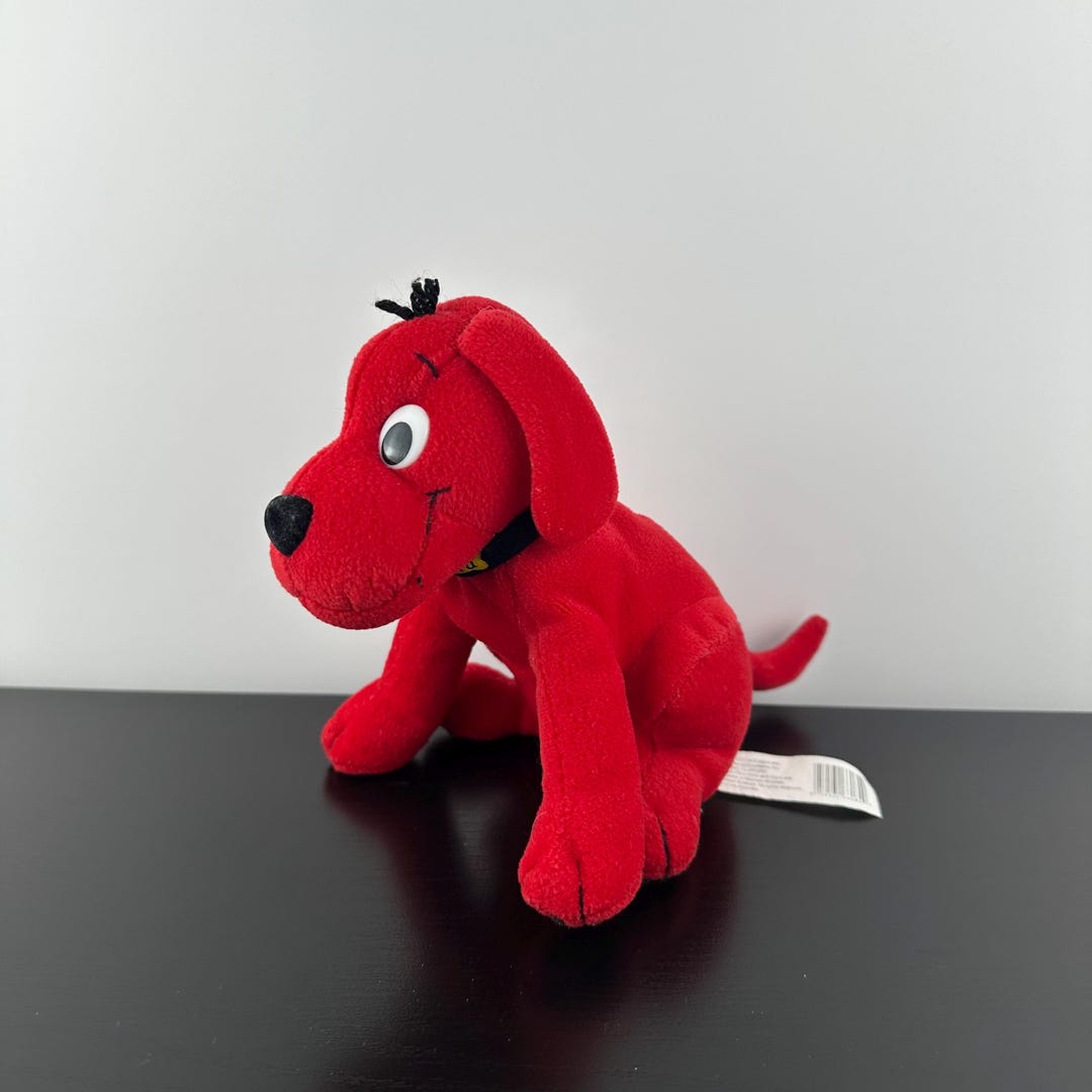 Clifford Big Red Dog Plush Stuffed Animal Vintage 6” Sitting