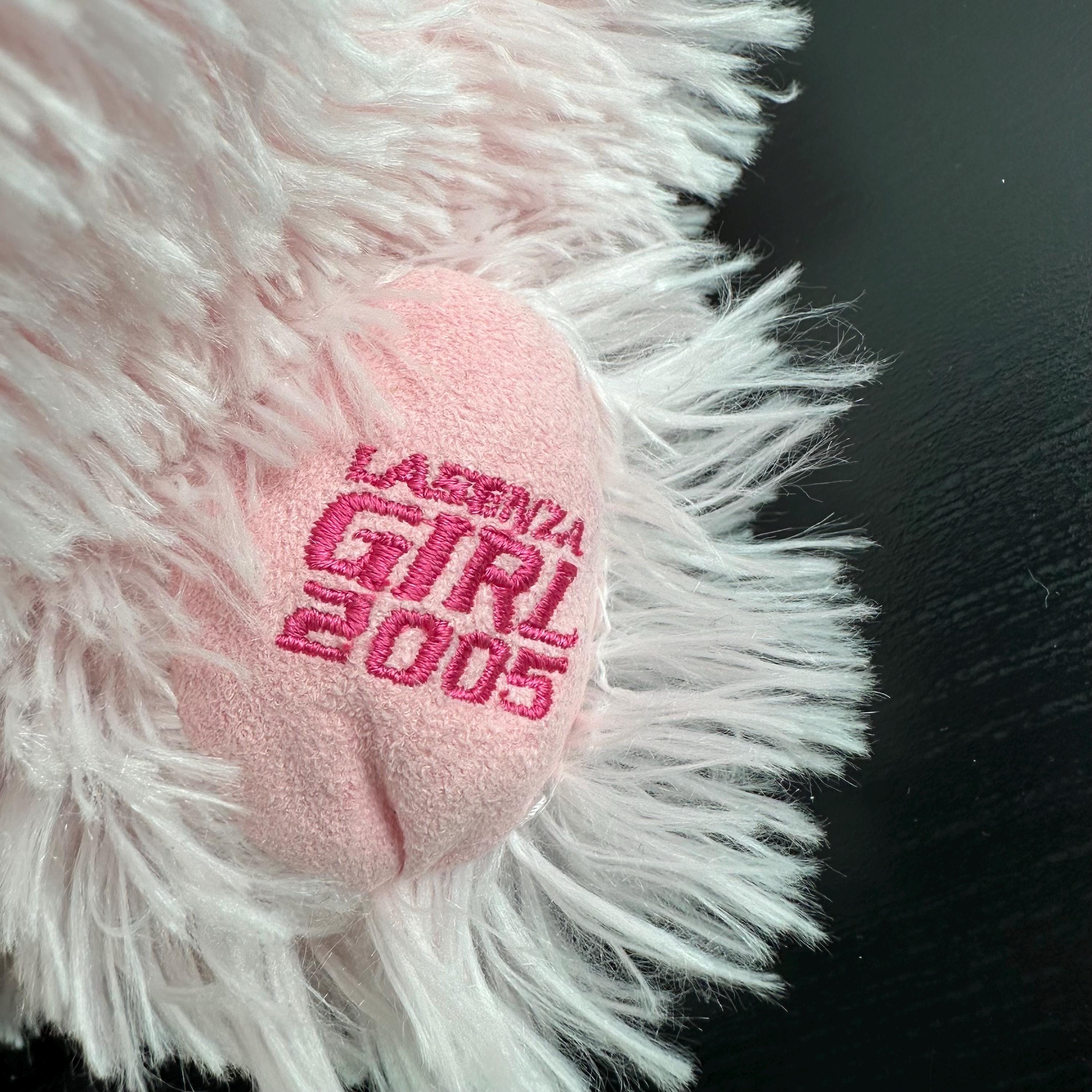 LaSenza 女の子用 ピンク犬ぬいぐるみ ヴィンテージ 2005年製 リボン