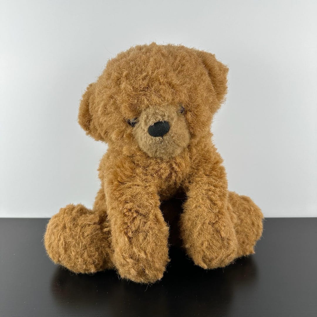 Gund RARE 1982 Vintage Brown Teddy Bear 14” Large Plush Stuffed Animal ...