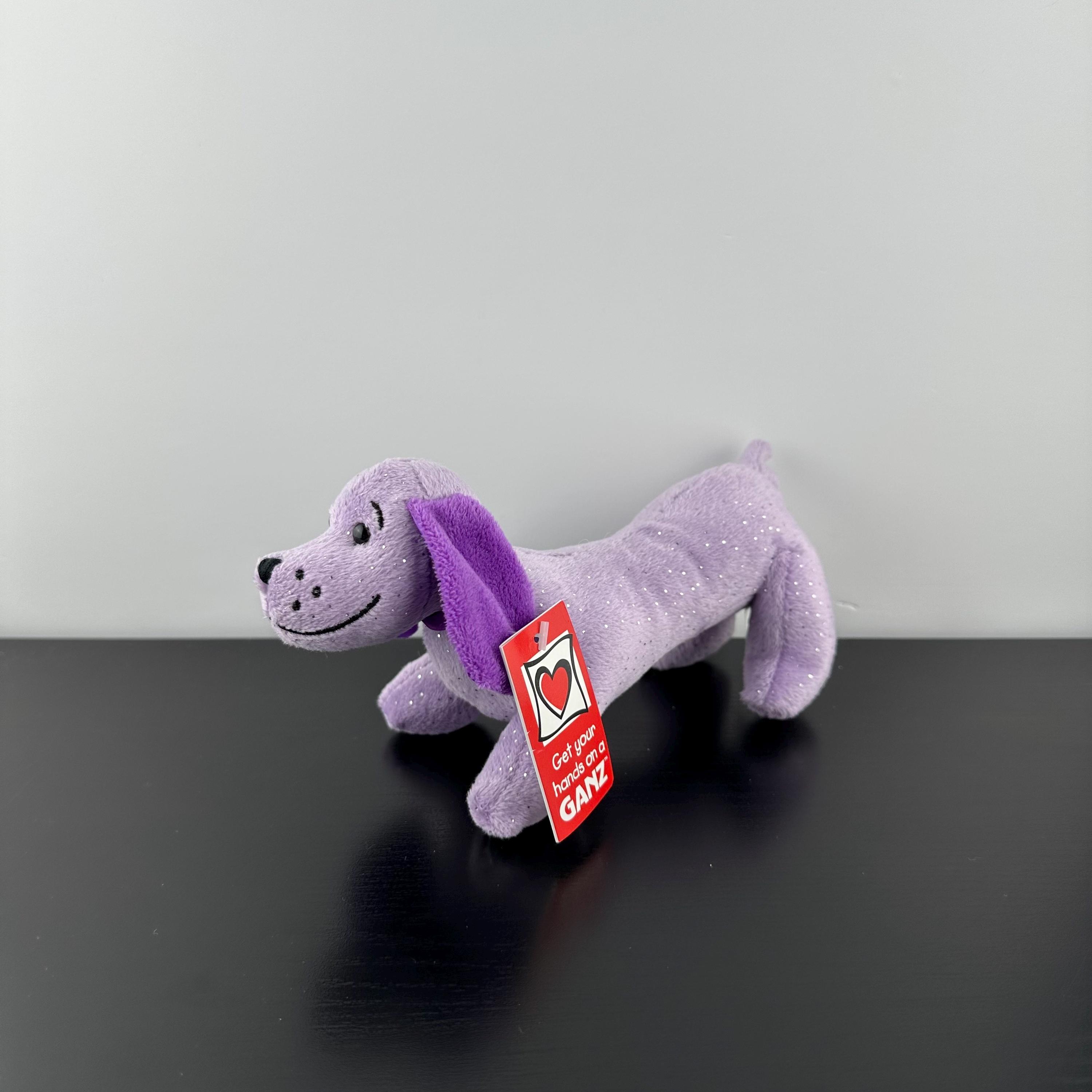 NWT Ganz Li'l Digger Vintage Purple Sparkles Dachshund Long Dog