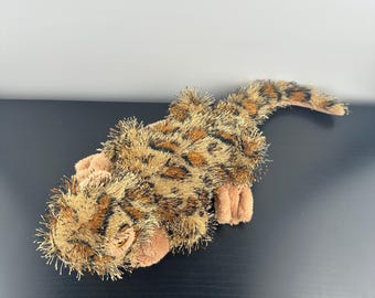 Ganz Webkinz Leopard Lizard HM198 Brown Black Spots Stuffed Animal