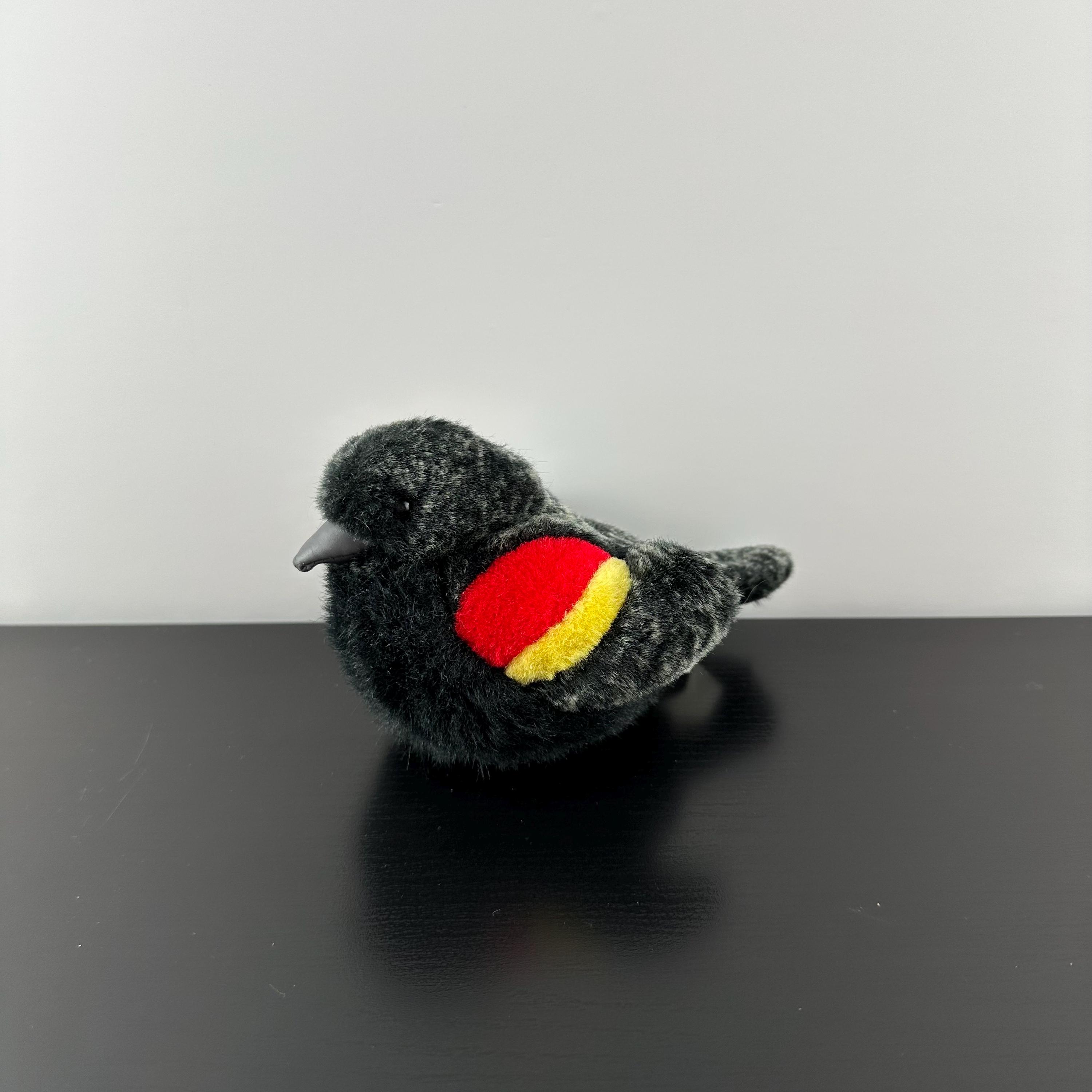 K&M International Plush Red Winged Black Bird Audubon Wild