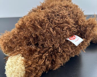 TY Classics Shaggy Curly Brown Teddy Bear 12” Classic Plush