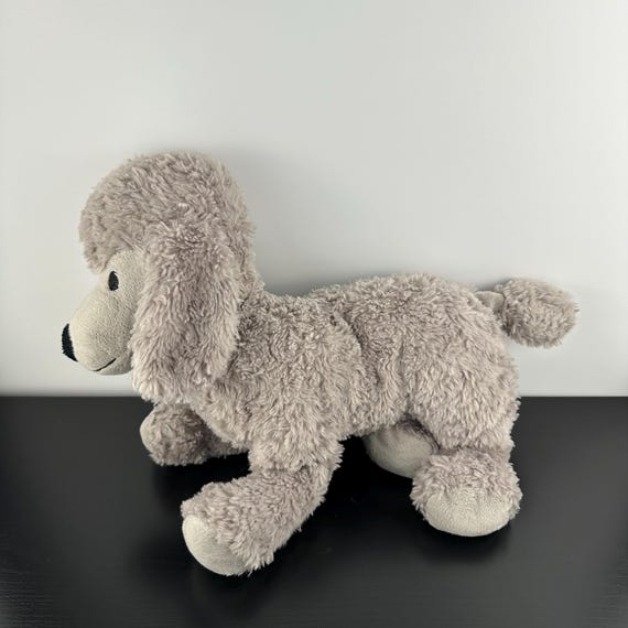 Ikea Gosig Pudel Grey Poodle Puppy Dog Soft Toy Floppy Stuffed