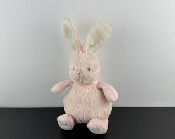 ビンテージ　昭和レトロなうさぎのぬいぐるみ ヴィンテージ 1982年 青と白のぬいぐるみ ウサギ AMC 超レア 80年代