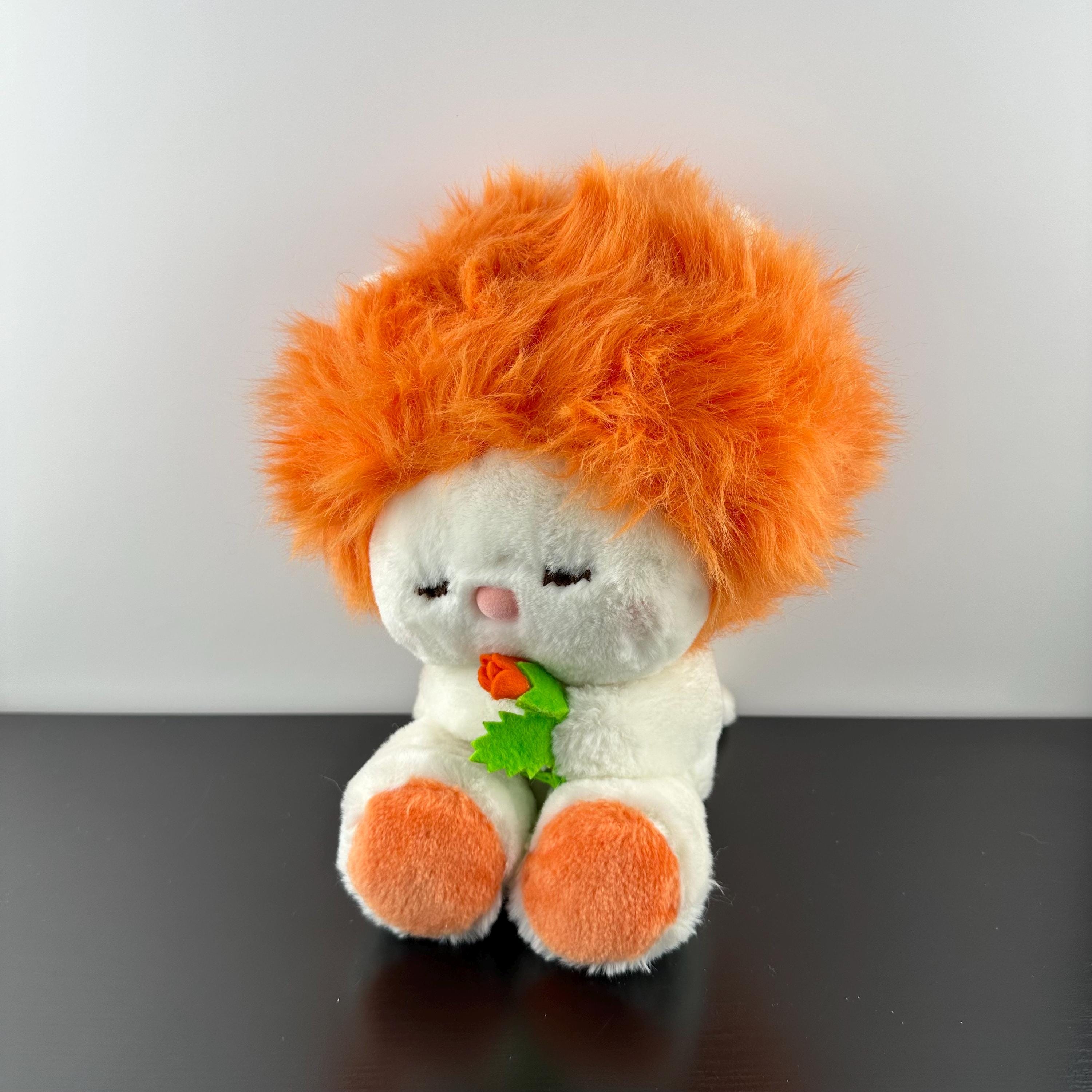 Vintage 1984 Dakin Frou Frou Orange & White Fun Farm Plush Stuffed