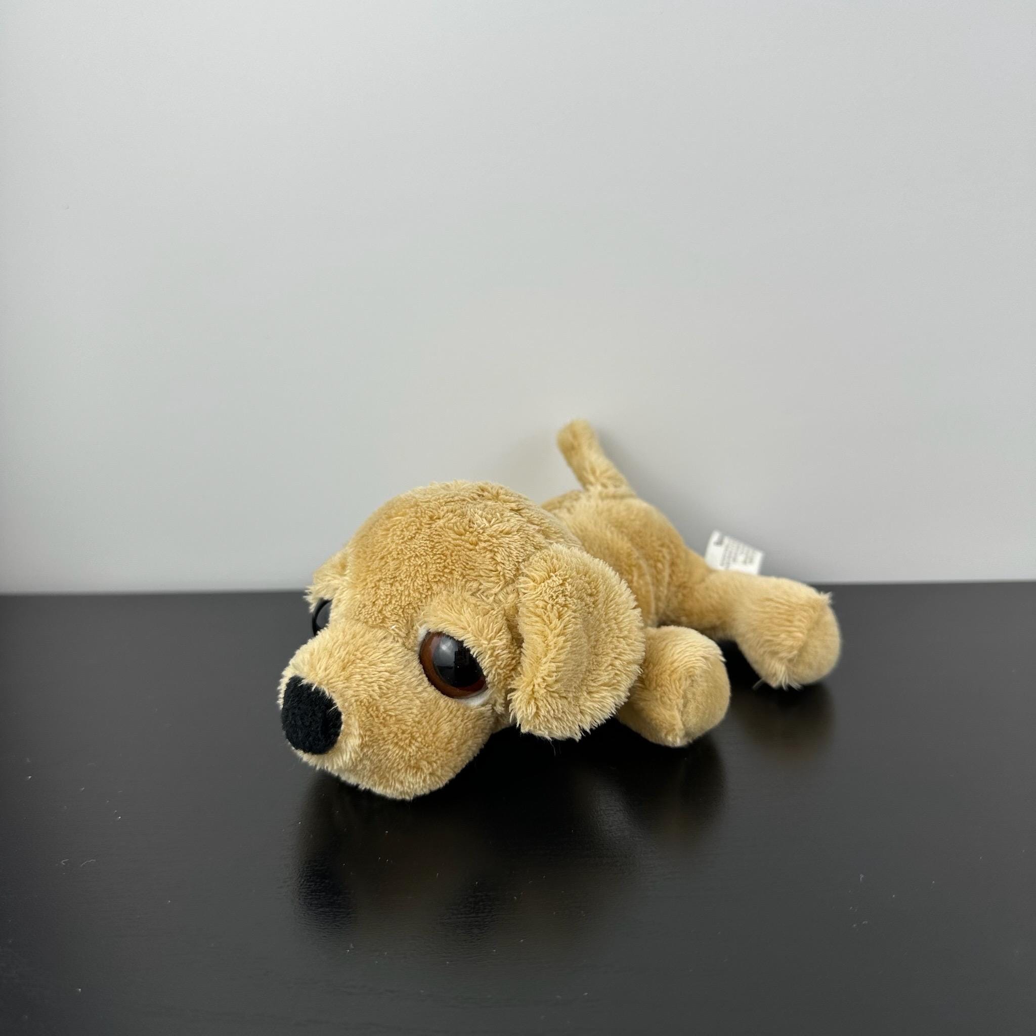 Russ Berrie Lil Peepers Barney Yellow Lab Puppy Dog 6” Golden