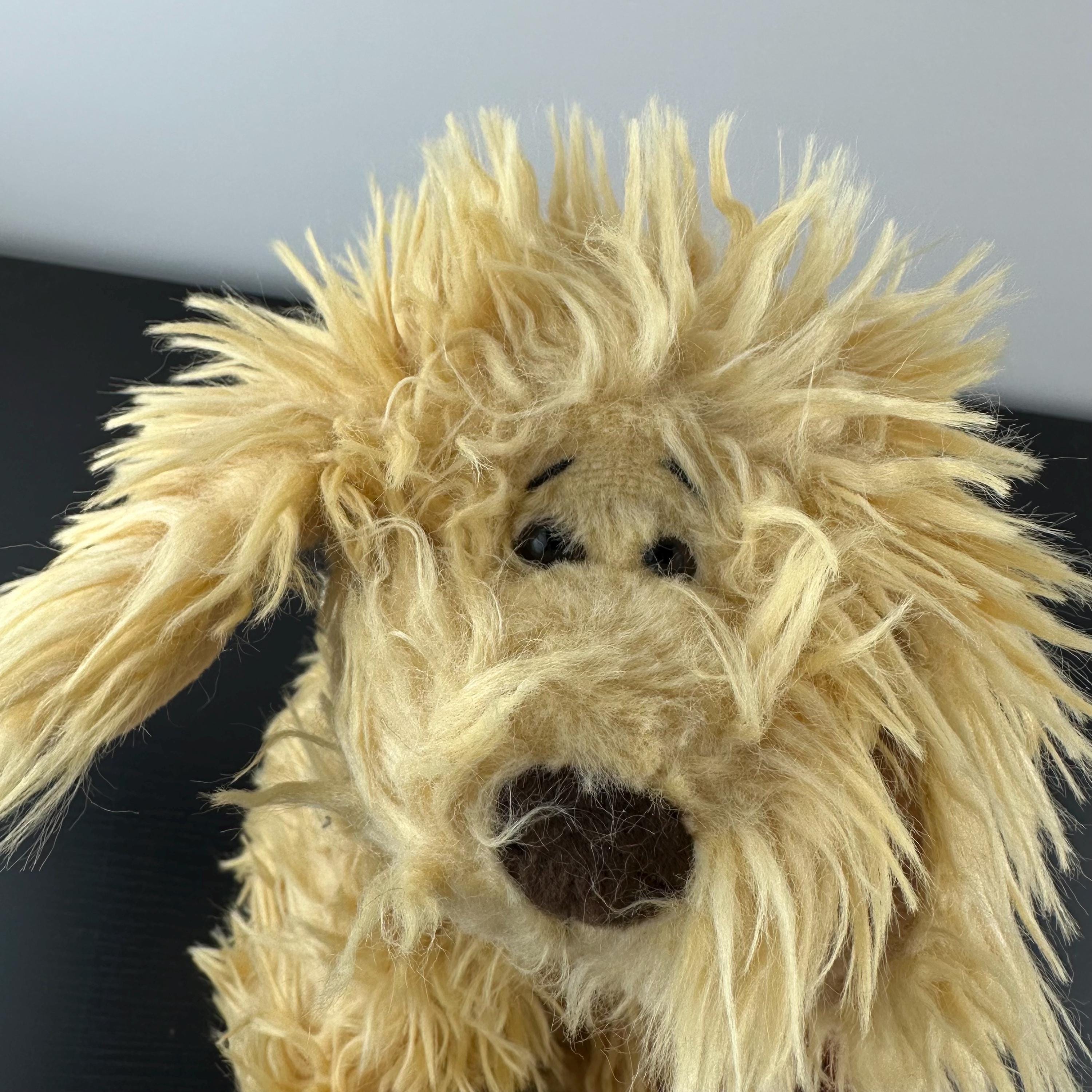 Russ Berrie Noodle Shaggy Dog Golden Beige Plush Stuffed Animal