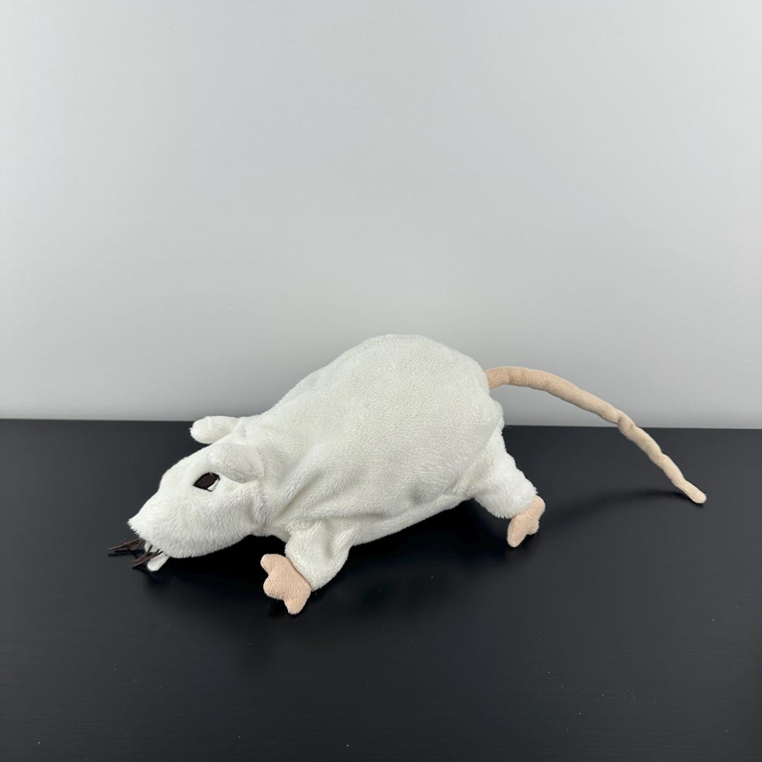 IKEA ぬいぐるみ ホワイト Minnen Ratta ネズミ げっ歯類 ぬいぐるみ