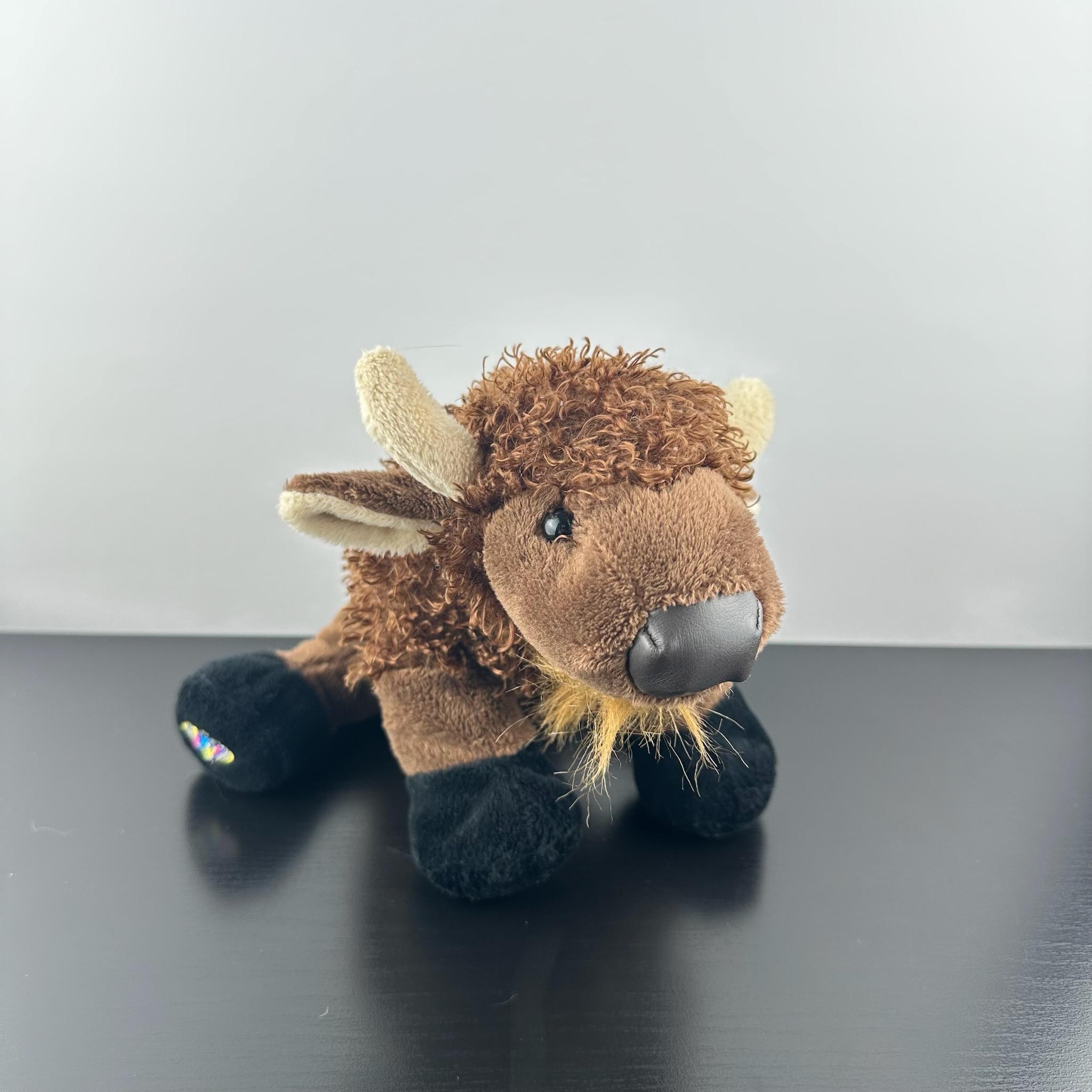 Ganz Webkinz Brown Buffalo HM336 9” Plush Stuffed Animal Vintage