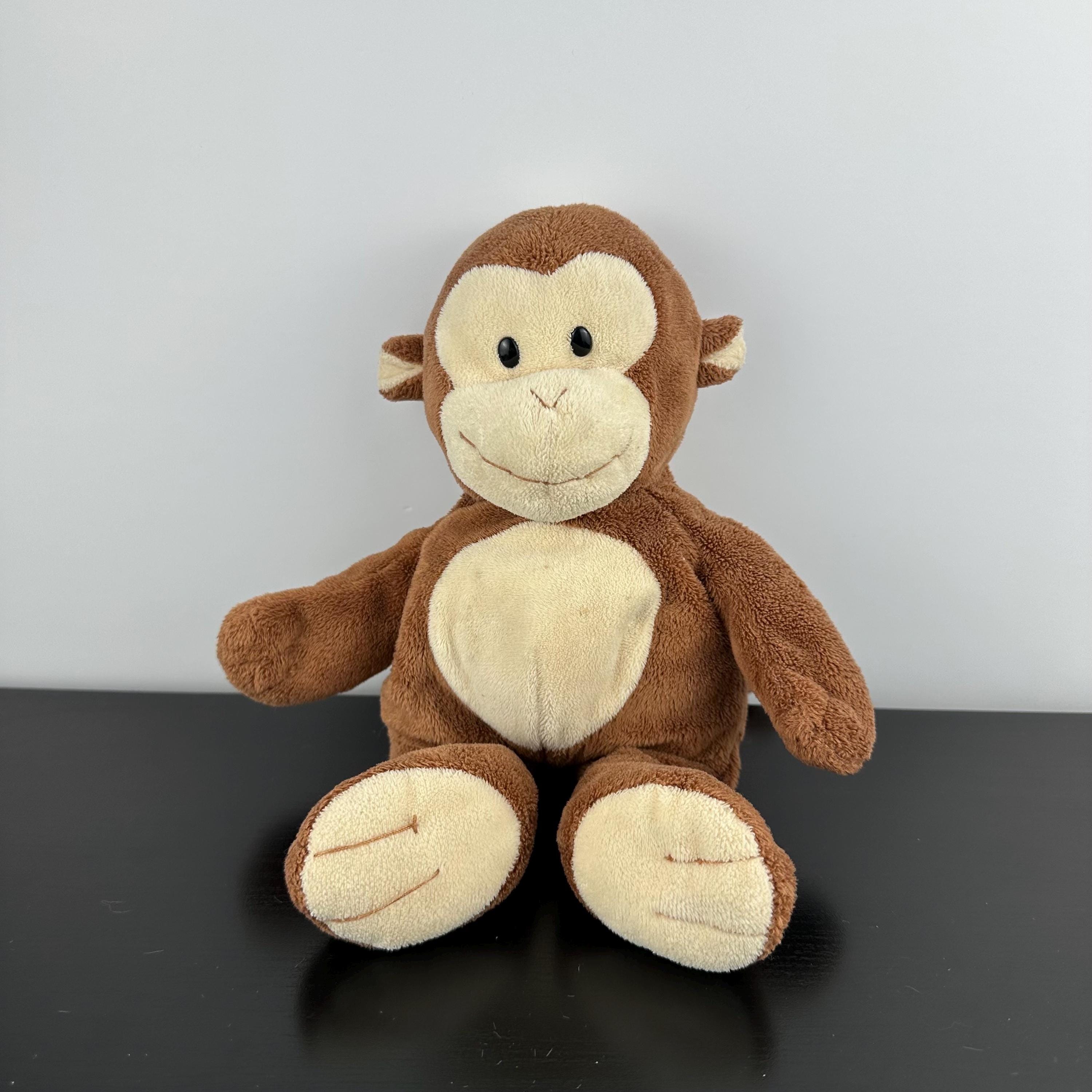 TY Pluffies Collection Dangles the Brown Monkey 10” Plush Stuffed
