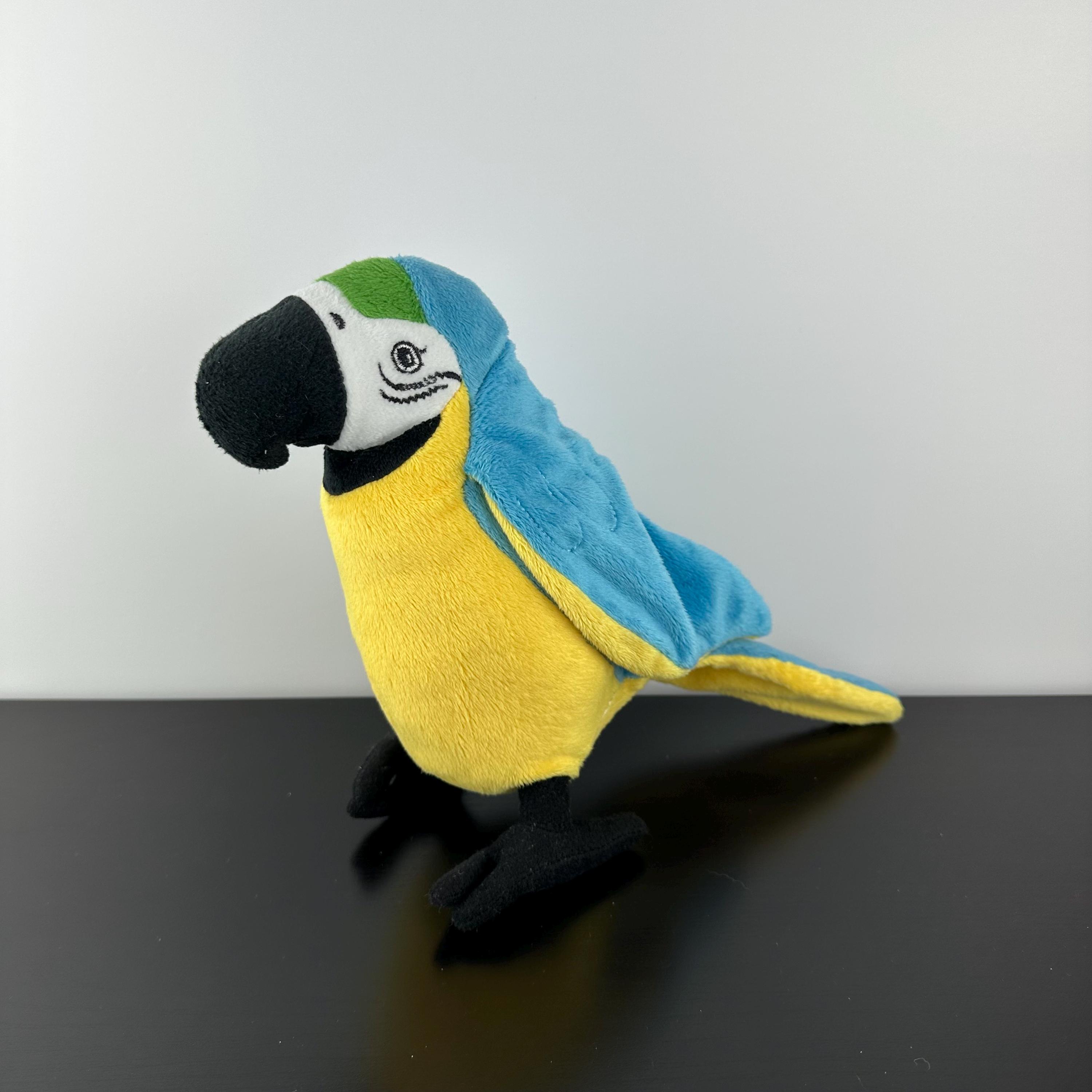 IKEA Onskad Parrot Yellow Blue Macaw Plush Stuffed Animal 8.5