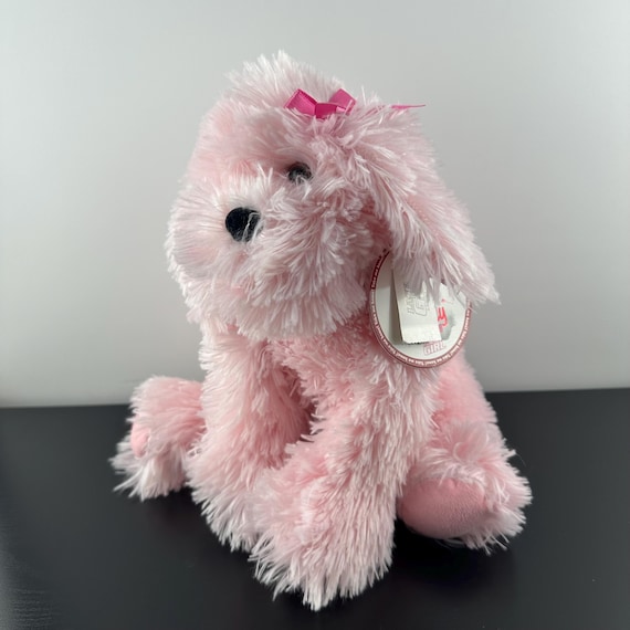 LaSenza 女の子用 ピンク犬ぬいぐるみ ヴィンテージ 2005年製 リボン