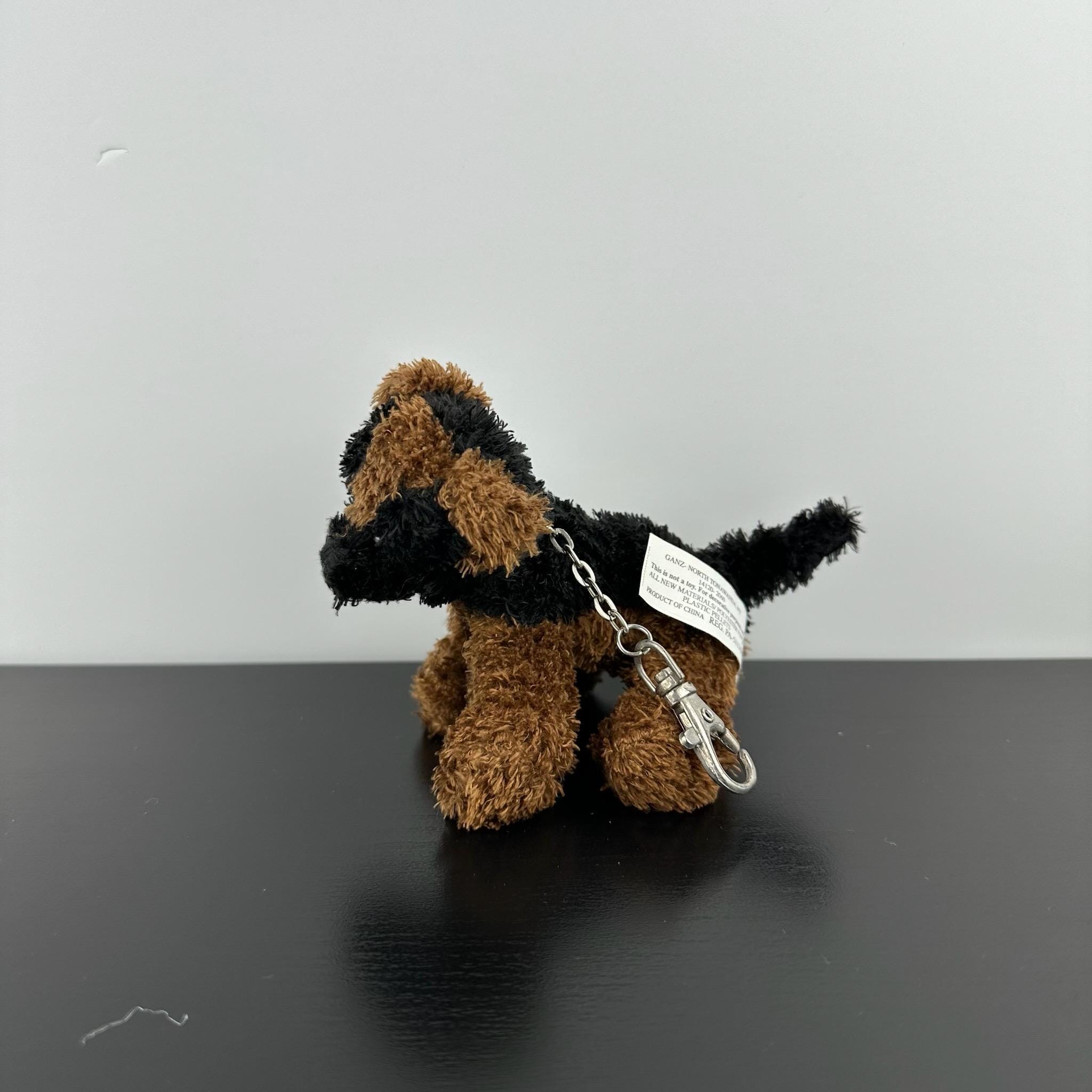 Ganz 2001 Vintage Rare Soft Spot Puppy Keychain 5” H4354 Brown