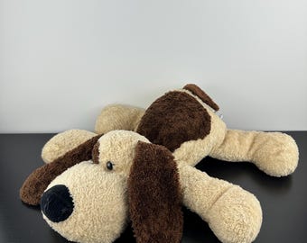 Peluche Russ Berrie Droozy Floppy Beans Puppy Dog da 14 pollici, vintage da collezione.