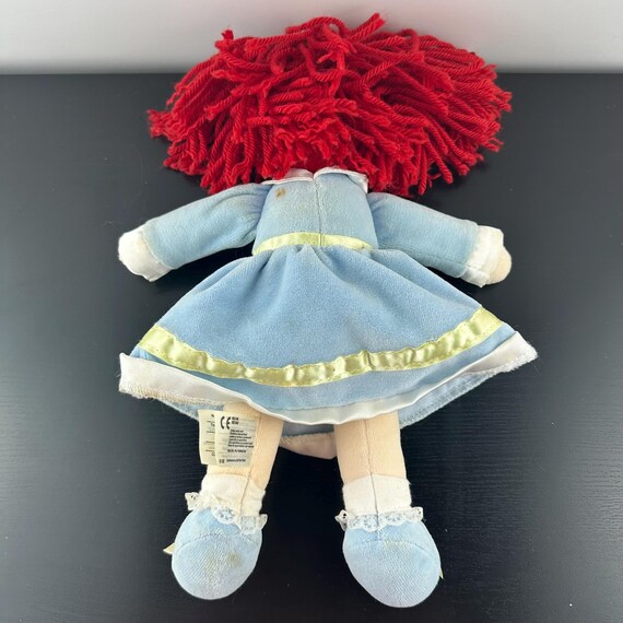 Toyland Muñeca De Trapo 35 Cm Con Delantal Rosa Y Coletas - Peluche Para Bebés Desde 18 Meses