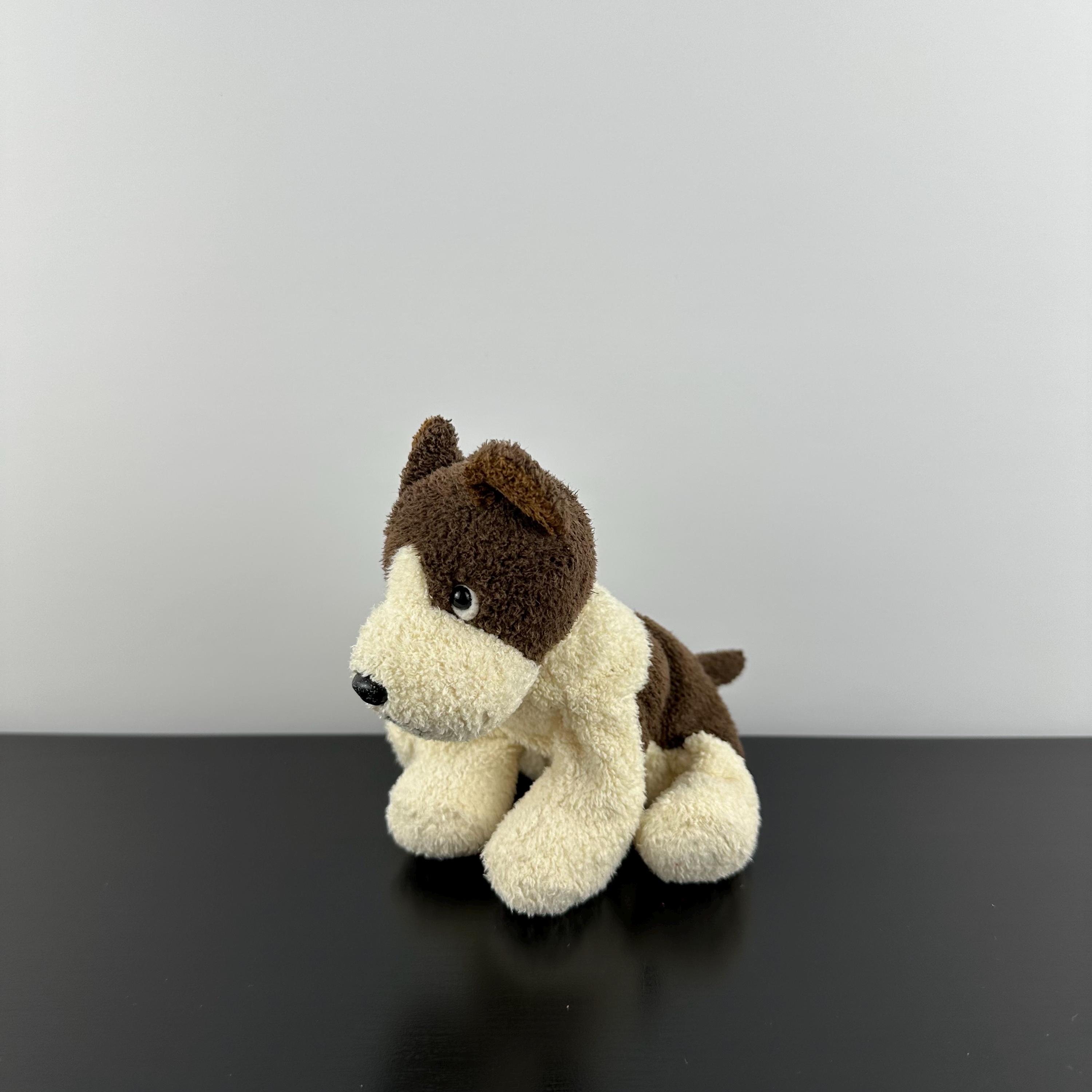 Russ Berrie Luv Pets Yapper Puppy Dog 5” Brown Cream Chamois Plush