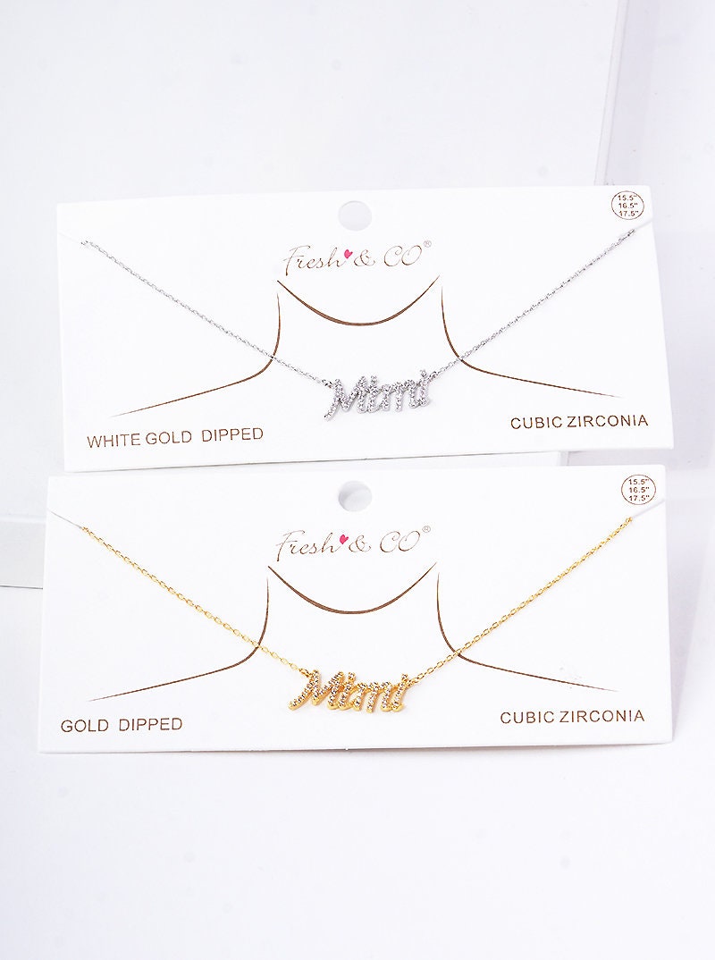 Gold Cubic Mimi Necklace Gold Filled 