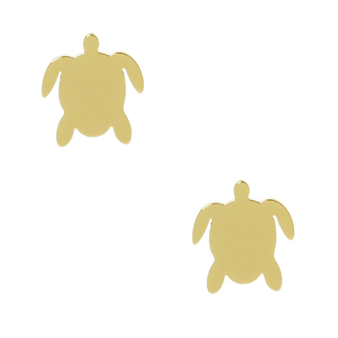 Turtle Stud Earrings Beach and Ocean Jewelry Turtle Charm Etsy