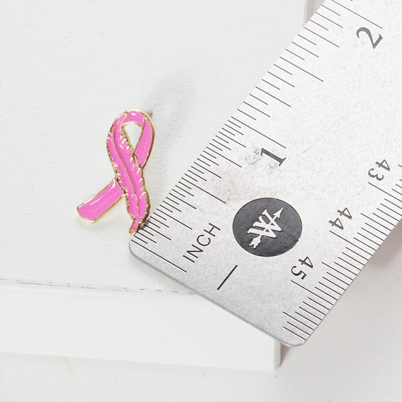 Pink ribbon deals earrings
