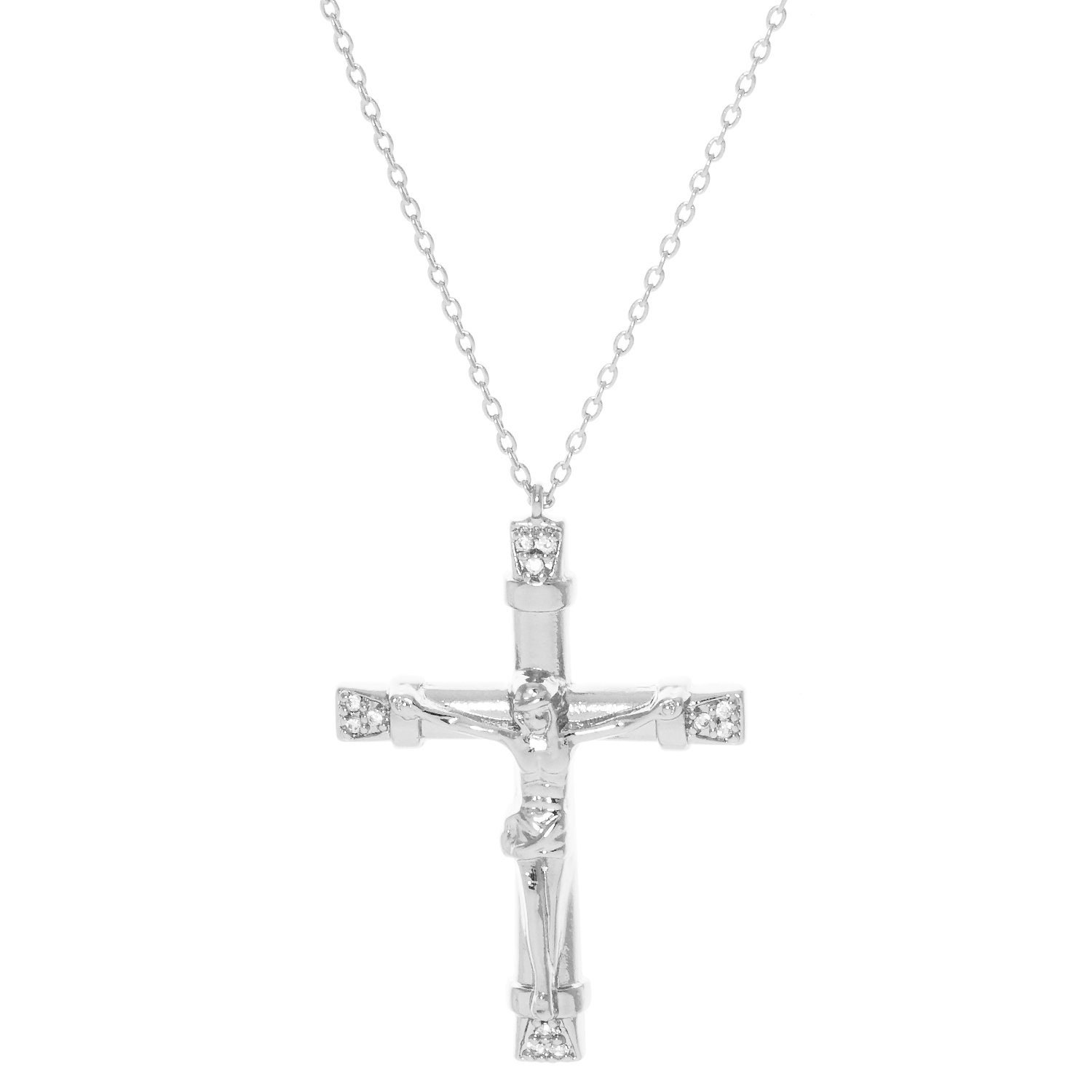 Resurrection Cross Necklace Baptism Cross Charm Necklace - Etsy