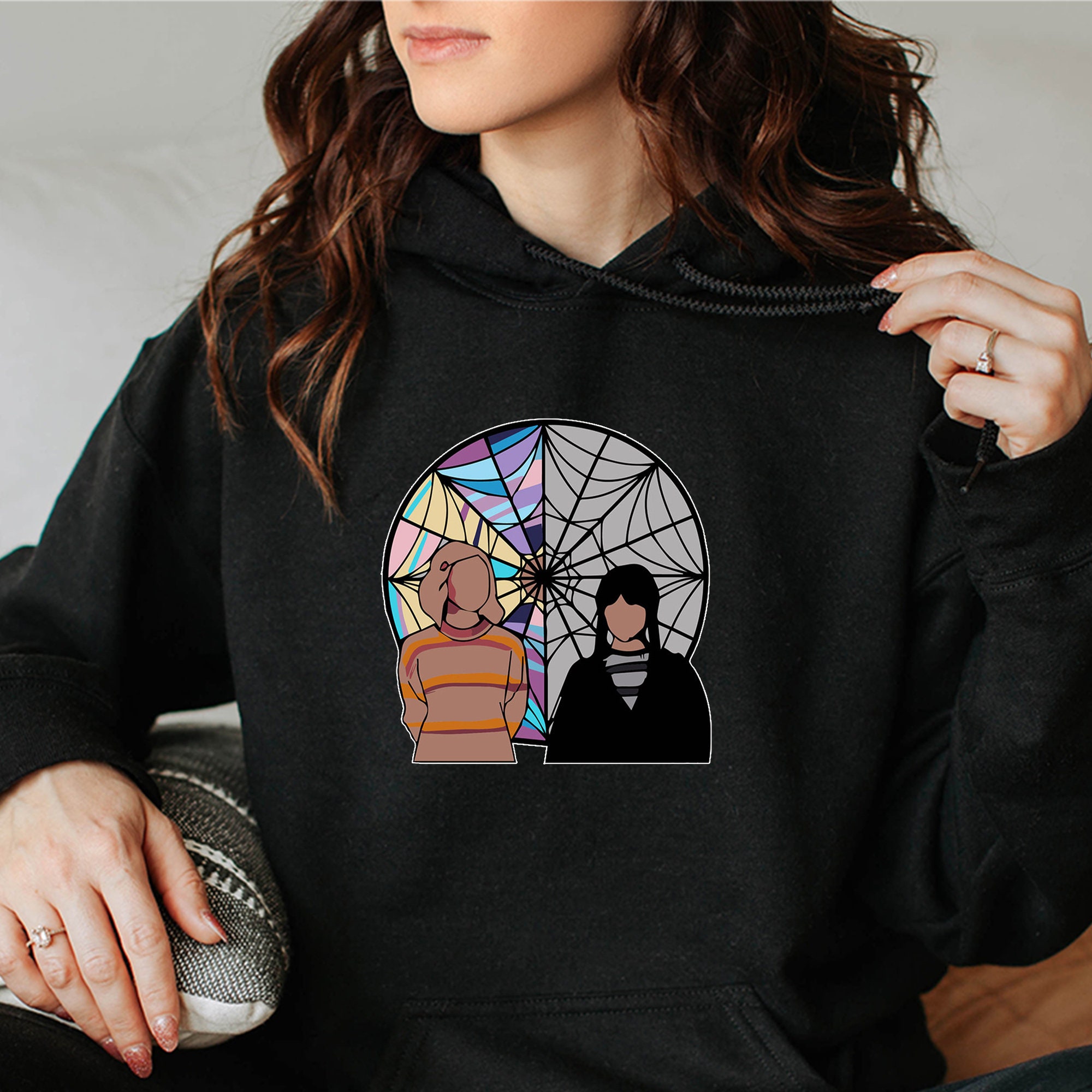Wednesday And Enid Hoodie, Wenclair BBF Hoodie, Wednesday Addams Hoodie
