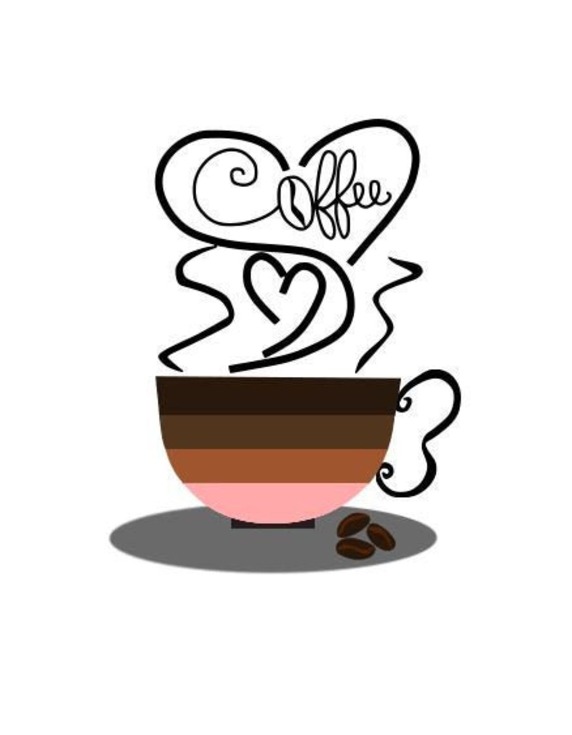 Download Coffee Cup With Steam SVG JPG PNG Pdf Love Coffee. Coffee | Etsy