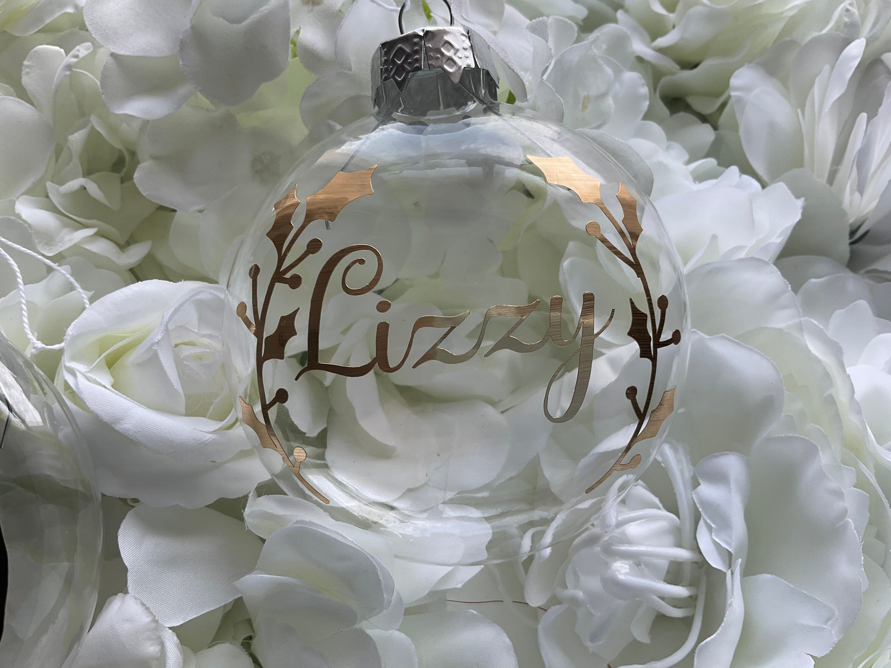 Personalised Glass Christmas Bauble Ornament  Etsy
