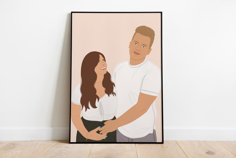 Detailed personalized illustration, Mother's Day gift idea, birthday, birth, wedding, family, couple, etc. image 2