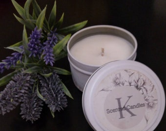 Relaxing Lavender Scented Candle-calming Aromatherapy Candle for stress-relief and sleep, hand-poured soy Candle gift
