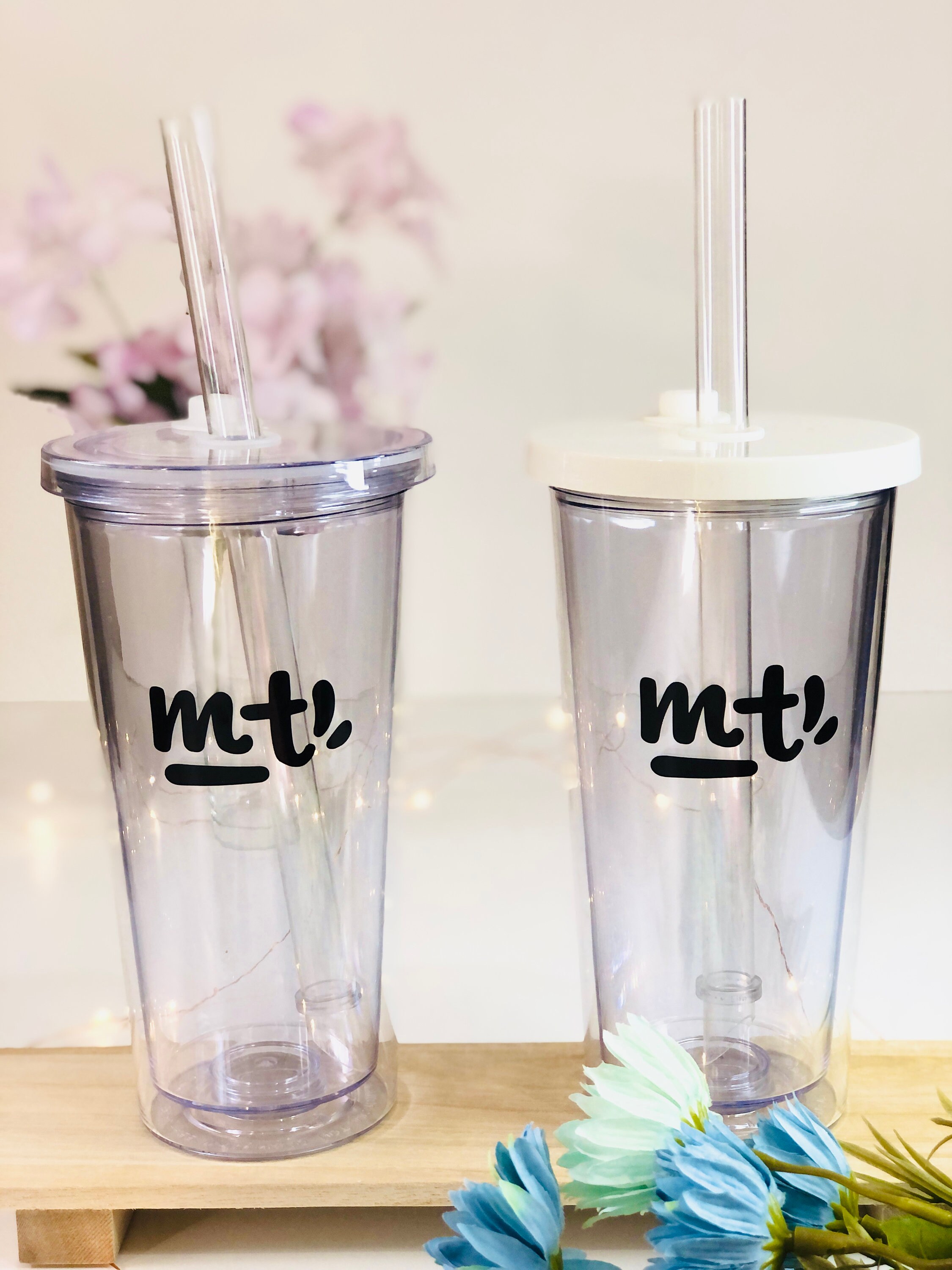 Reusable Bubble Tea Tumblers for Two Etsy Australia