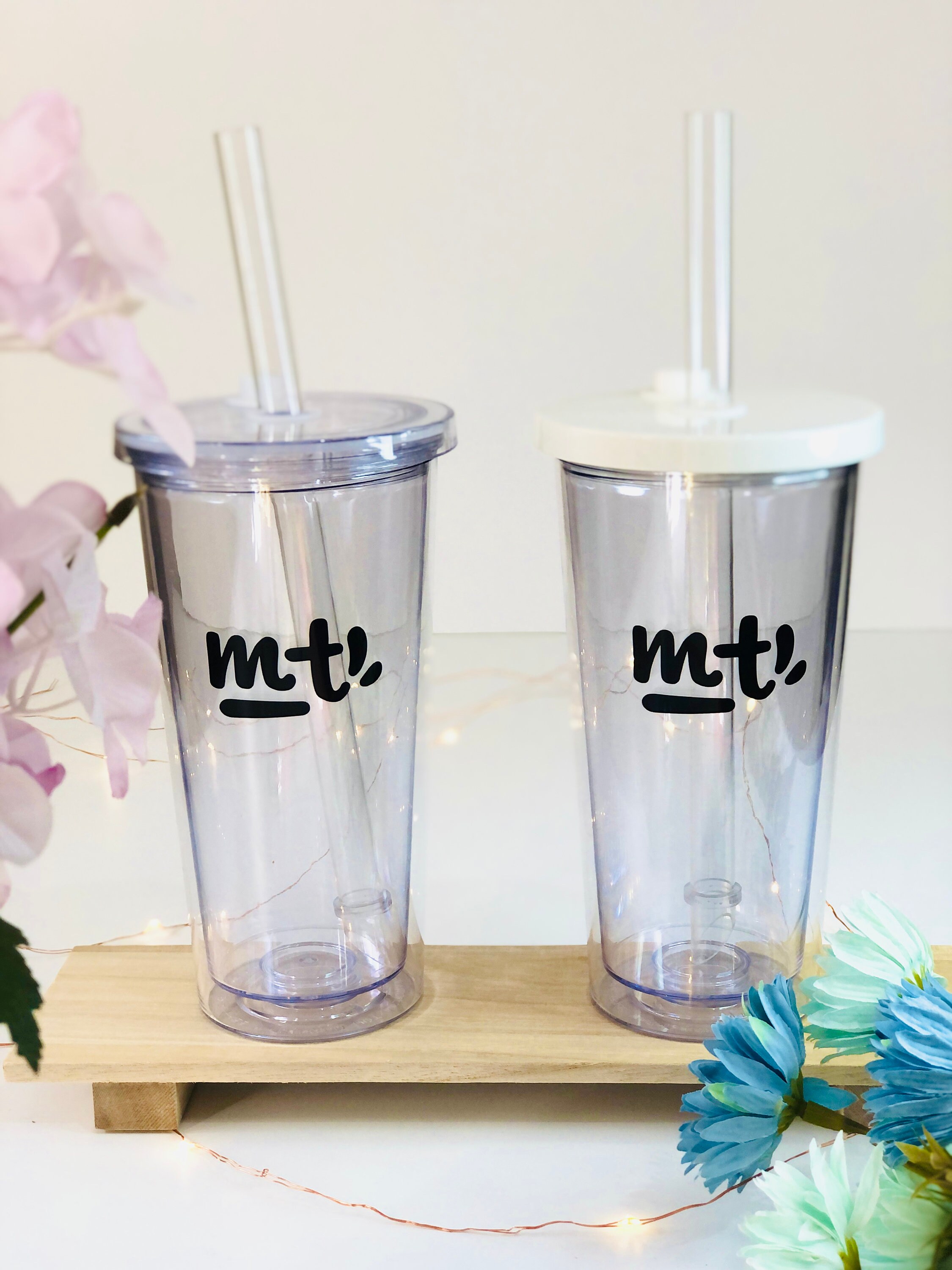 Reusable Bubble Tea Tumblers for Two Etsy Australia
