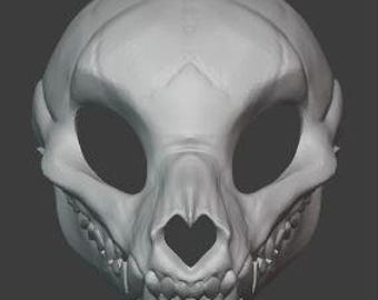 Skullcat fursuit STL base