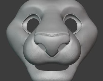 Angular BigCat Fursuit base STL