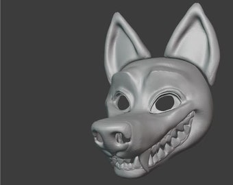 Toothy Smiling Canine STL fursuit base deluxe pack