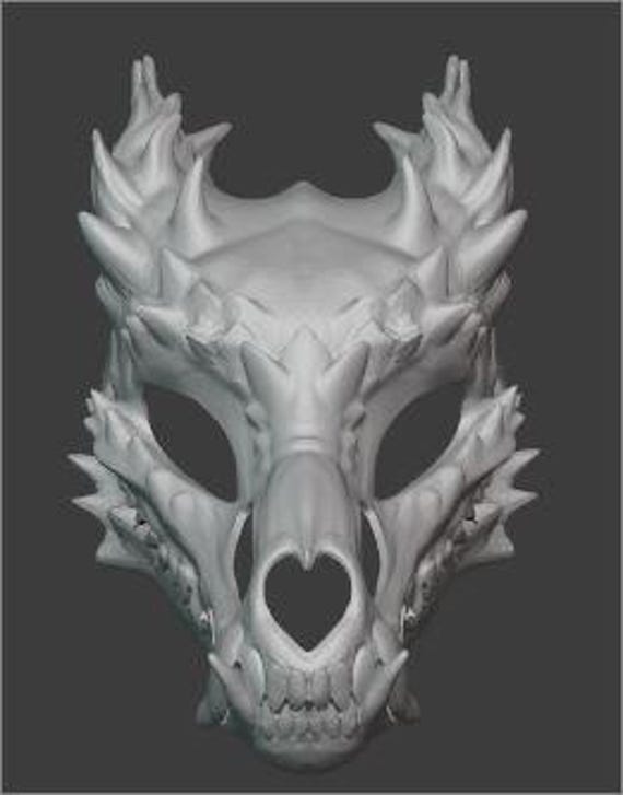Skull Dragon Fursuit STL Base - Etsy