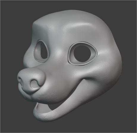 Generic Canine fursuit base STL