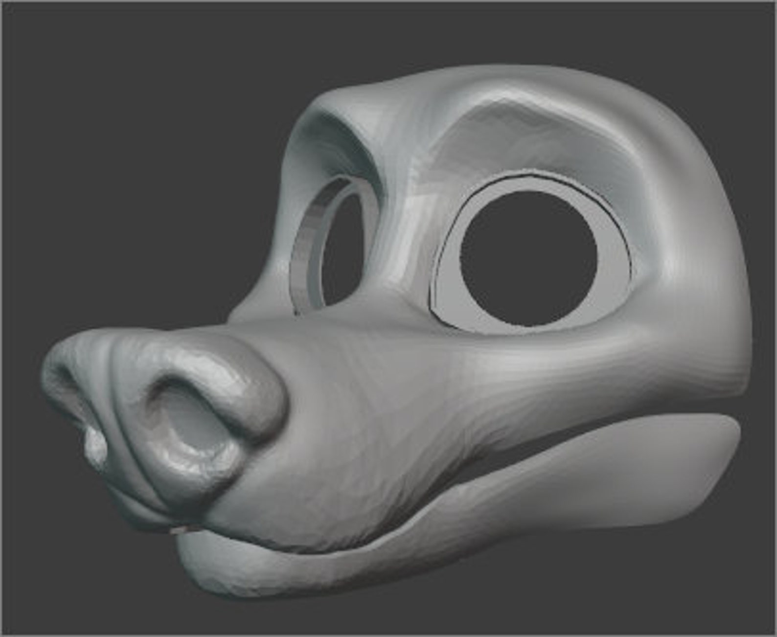 Hypertoon Hypertoon Wolf Fursuit STL Base (MOVING JAW) - Etsy