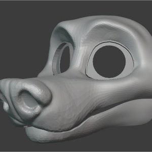 ハイパートゥーン ウルフ ファースーツ STL ベース (動くあご)