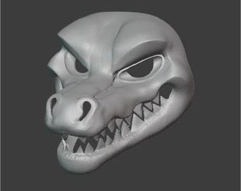 Alligator fursuit base STL
