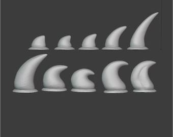 Fursuit claws STL pack / set of 10 (Pack #1)
