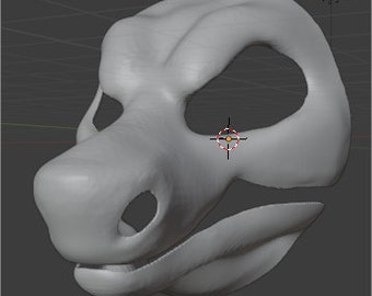 Toony Raptor STL fursuit base