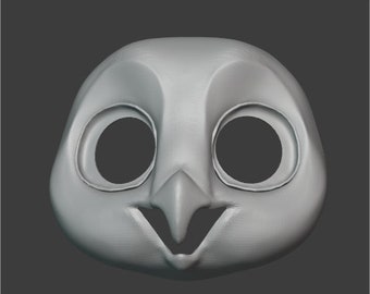 2-pack Owl fursuit base STL HOLLOW