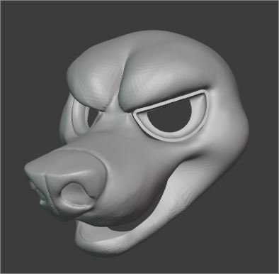 Grumpy Toony Canine fursuit base STL