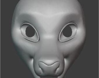 Slim Deer fursuit base STL