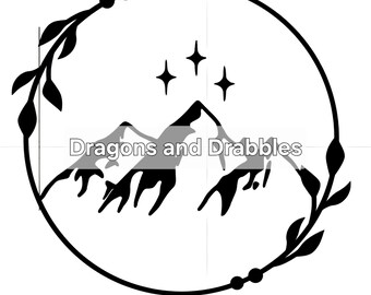 Op Velaris geïnspireerde ACOTAR-vinylsticker