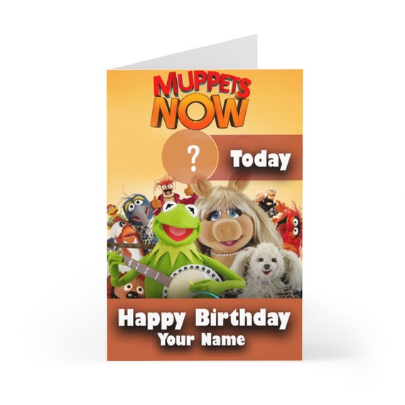 Die Muppets Geburtstagskarte in jedem Alter personalisiert Etsy